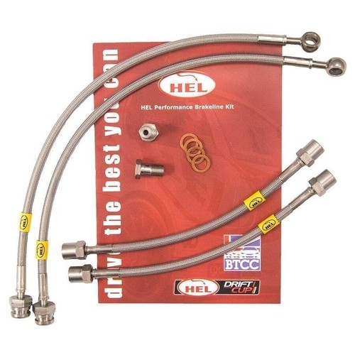 Stainless braided brake lines - brake,